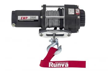 17 799 р. Лебёдка электрическая 12V Runva 3500A lbs 1588 кг (синтетический трос) RUNVA ewp3500asr  с доставкой в г. Керчь. Увеличить фотографию 14