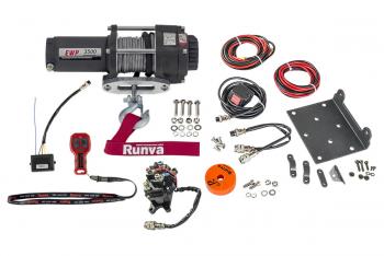 17 799 р. Лебёдка электрическая 12V Runva 3500A lbs 1588 кг (синтетический трос) RUNVA ewp3500asr  с доставкой в г. Керчь. Увеличить фотографию 2