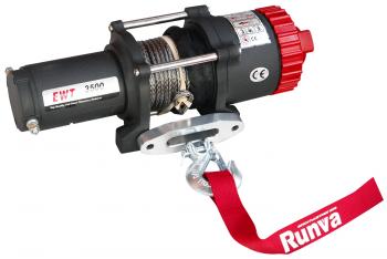 24 649 р. Лебёдка электрическая 12V Runva 3500A lbs 1588 кг (синтетический трос) RUNVA ewt3500asr  с доставкой в г. Керчь. Увеличить фотографию 14