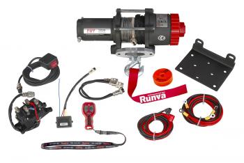 24 649 р. Лебёдка электрическая 12V Runva 3500A lbs 1588 кг (синтетический трос) RUNVA ewt3500asr  с доставкой в г. Керчь. Увеличить фотографию 12