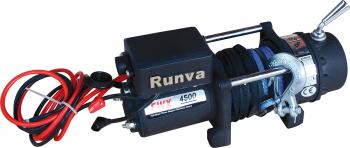 29 999 р. Лебёдка электрическая 12V Runva 4500 lbs 2040 кг (синтетический трос) RUNVA ewx4500usr  с доставкой в г. Керчь. Увеличить фотографию 1