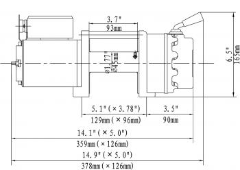 29 999 р. Лебёдка электрическая 12V Runva 4500 lbs 2040 кг (синтетический трос) RUNVA ewx4500usr  с доставкой в г. Керчь. Увеличить фотографию 3