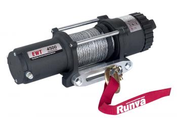 28 329 р. Лебёдка электрическая 12V Runva 4500 lbs 2041 кг (синтетический трос) RUNVA ewt4500asr  с доставкой в г. Керчь. Увеличить фотографию 8