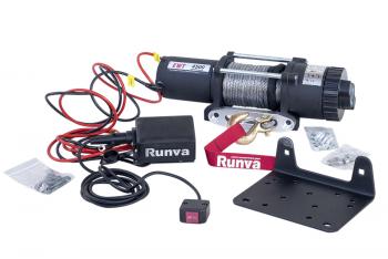 28 329 р. Лебёдка электрическая 12V Runva 4500 lbs 2041 кг (синтетический трос) RUNVA ewt4500asr  с доставкой в г. Керчь. Увеличить фотографию 7