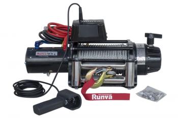 78 639 р. Лебёдка электрическая 24V Runva 12500 lbs 5670 кг (влагозащищенная) RUNVA ewb12500s24v  с доставкой в г. Керчь. Увеличить фотографию 2