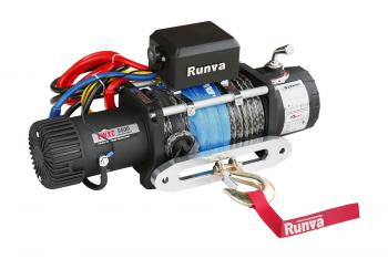 62 479 р. Лебёдка электрическая высокоскоростная 24V Runva 9500 lbs 4350 кг (синтетический трос) RUNVA ewxc9500ssr24v  с доставкой в г. Керчь. Увеличить фотографию 1