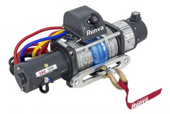 64 169 р. Лебёдка электрическая двухскоростная 12V Runva 10000 lbs 4500 кг (синтетический трос) RUNVA ewd10000ssr  с доставкой в г. Керчь. Увеличить фотографию 1