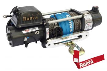 64 169 р. Лебёдка электрическая двухскоростная 12V Runva 10000 lbs 4500 кг (синтетический трос) RUNVA ewd10000usr  с доставкой в г. Керчь. Увеличить фотографию 1