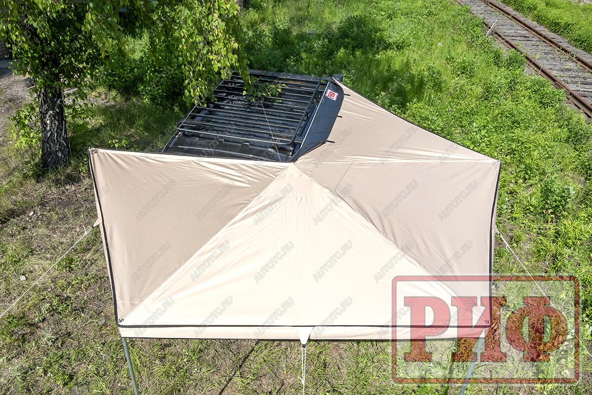 24 639 р. Маркиза автомобильная РИФ веерная 2,5х2,0 м (правая) РИФ rifavf062020602  с доставкой в г. Керчь
