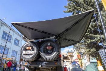 53 679 р. Маркиза автомобильная РИФ безопорная, веерная 2,3х2 м (правая) РИФ rifav042023802  с доставкой в г. Керчь. Увеличить фотографию 4