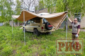 33 649 р. Маркиза автомобильная РИФ комбинированная (прямоугольная с веерной частью) 2,5 х2.5 м (левая) РИФ rifavf072525601  с доставкой в г. Керчь. Увеличить фотографию 11