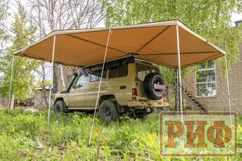 33 649 р. Маркиза автомобильная РИФ комбинированная (прямоугольная с веерной частью) 2,5 х2.5 м (левая) РИФ rifavf072525601  с доставкой в г. Керчь. Увеличить фотографию 15