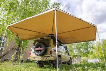 33 649 р. Маркиза автомобильная РИФ комбинированная (прямоугольная с веерной частью) 2,5х2,5 м (правая) РИФ rifavf072525602  с доставкой в г. Керчь. Увеличить фотографию 4