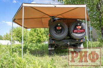 26 079 р. Маркиза автомобильная РИФ комбинированная (прямоугольная с веерной частью) 2,5х2,0 м (левая) РИФ rifavf072020601  с доставкой в г. Керчь. Увеличить фотографию 7