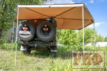 26 999 р. Маркиза автомобильная РИФ комбинированная (прямоугольная с веерной частью) 2,5х2,0 м (правая) РИФ rifavf072020602  с доставкой в г. Керчь. Увеличить фотографию 6