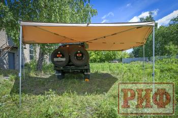 38 089 р. Маркиза автомобильная РИФ комбинированная (прямоугольная с веерной частью) 2.5х3.0 м (правая) РИФ rifavf073030602  с доставкой в г. Керчь. Увеличить фотографию 17
