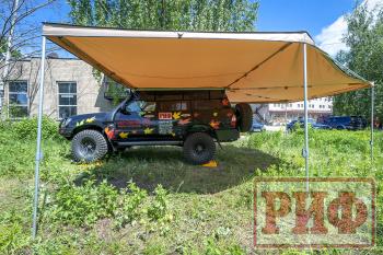38 089 р. Маркиза автомобильная РИФ комбинированная (прямоугольная с веерной частью) 2.5х3.0 м (левая) РИФ rifavf073030601  с доставкой в г. Керчь. Увеличить фотографию 4