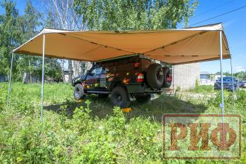 38 089 р. Маркиза автомобильная РИФ комбинированная (прямоугольная с веерной частью) 2.5х3.0 м (левая) РИФ rifavf073030601  с доставкой в г. Керчь. Увеличить фотографию 3