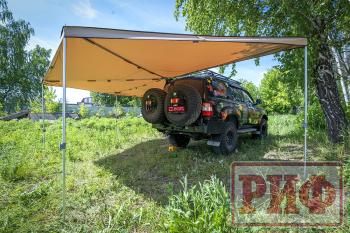 38 089 р. Маркиза автомобильная РИФ комбинированная (прямоугольная с веерной частью) 2.5х3.0 м (левая) РИФ rifavf073030601  с доставкой в г. Керчь. Увеличить фотографию 9