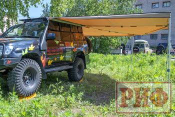 38 089 р. Маркиза автомобильная РИФ комбинированная (прямоугольная с веерной частью) 2.5х3.0 м (левая) РИФ rifavf073030601  с доставкой в г. Керчь. Увеличить фотографию 6