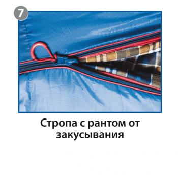 5 349 р. Мешок спальный BTrace Mega (Левый,СерыйСиний), (ТК: -5C) BTrace s0565  с доставкой в г. Керчь. Увеличить фотографию 13