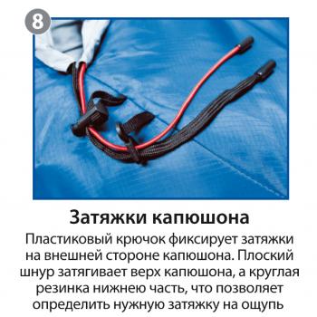 8 989 р. Мешок спальный BTrace Mega (Правый, СерыйСиний), (ТК: -5C) BTrace s0566  с доставкой в г. Керчь. Увеличить фотографию 4