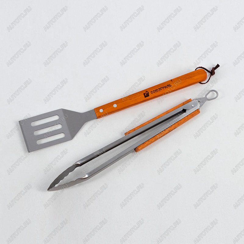 1 119 р. Набор для барбекю СОЮЗГРИЛЬ (щипцы, лопатка) O-GRILL grillset-2  с доставкой в г. Керчь
