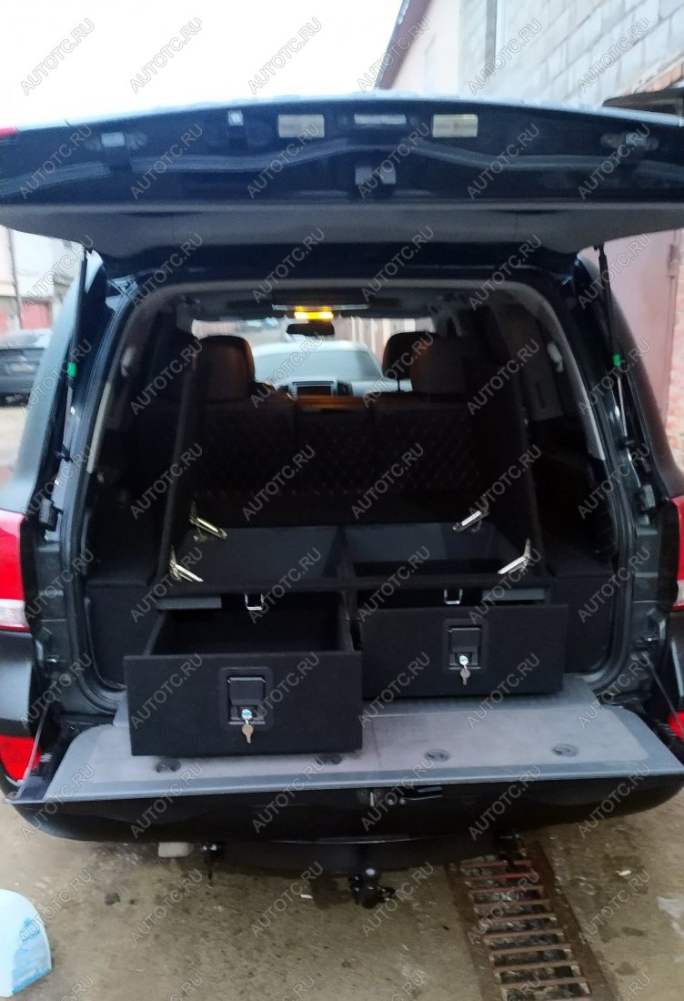 30 999 р. Органайзер в багажник для Toyota Land Cruiser 200 (2 выдвижных ящика с замками, спальник) РФ 200-004  с доставкой в г. Керчь