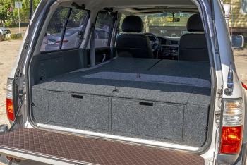 26 999 р. Органайзер в багажник для Toyota Land Cruiser 80 (2 выдвижных ящика+спальник) РФ 080-003  с доставкой в г. Керчь. Увеличить фотографию 4