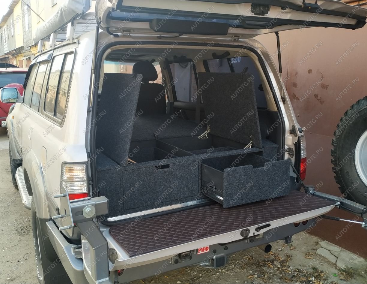 26 999 р. Органайзер в багажник для Toyota Land Cruiser 80 (2 выдвижных ящика+спальник) РФ 080-003  с доставкой в г. Керчь