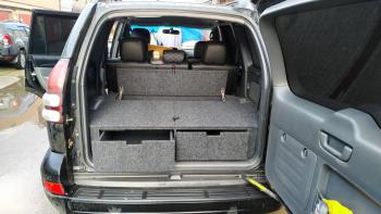 24 999 р. Органайзер в багажник для Toyota Land Cruiser Prado 120 (2 выдв.ящика+спальник) РФ 120-003  с доставкой в г. Керчь. Увеличить фотографию 11