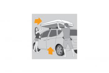 596 529 р. Палатка на крышу автомобиля AUTOHOME MAGGIOLINA CARBON FIBER SMALL, тент серый, лестница 215 мм AUTOHOME Zifer Italia S.r.l mcf-01  с доставкой в г. Керчь. Увеличить фотографию 27