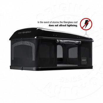 442 159 р. Палатка на крышу автомобиля AUTOHOME MAGGIOLINA GRAND TOUR LARGE 360 BLACK STORM, чёрный тент, лестница 215 мм AUTOHOME Zifer Italia S.r.l m360bs-17  с доставкой в г. Керчь. Увеличить фотографию 7