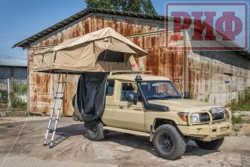94 209 р. Палатка на крышу автомобиля РИФ Soft RT02-140, тент песочный, 140х240х115 см РИФ rifrt0214060000  с доставкой в г. Керчь. Увеличить фотографию 4