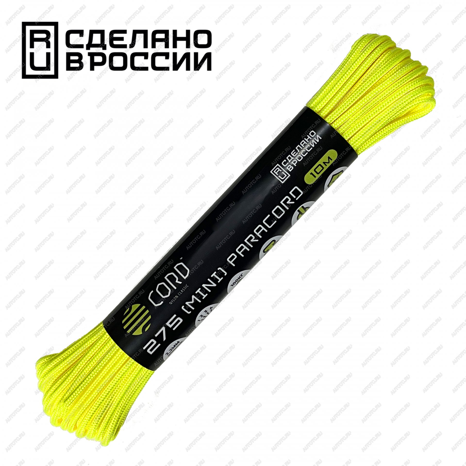 209 р. Паракорд 275 (мини) CORD nylon 10м (neon yellow) CORD 275.n10.n.y  с доставкой в г. Керчь