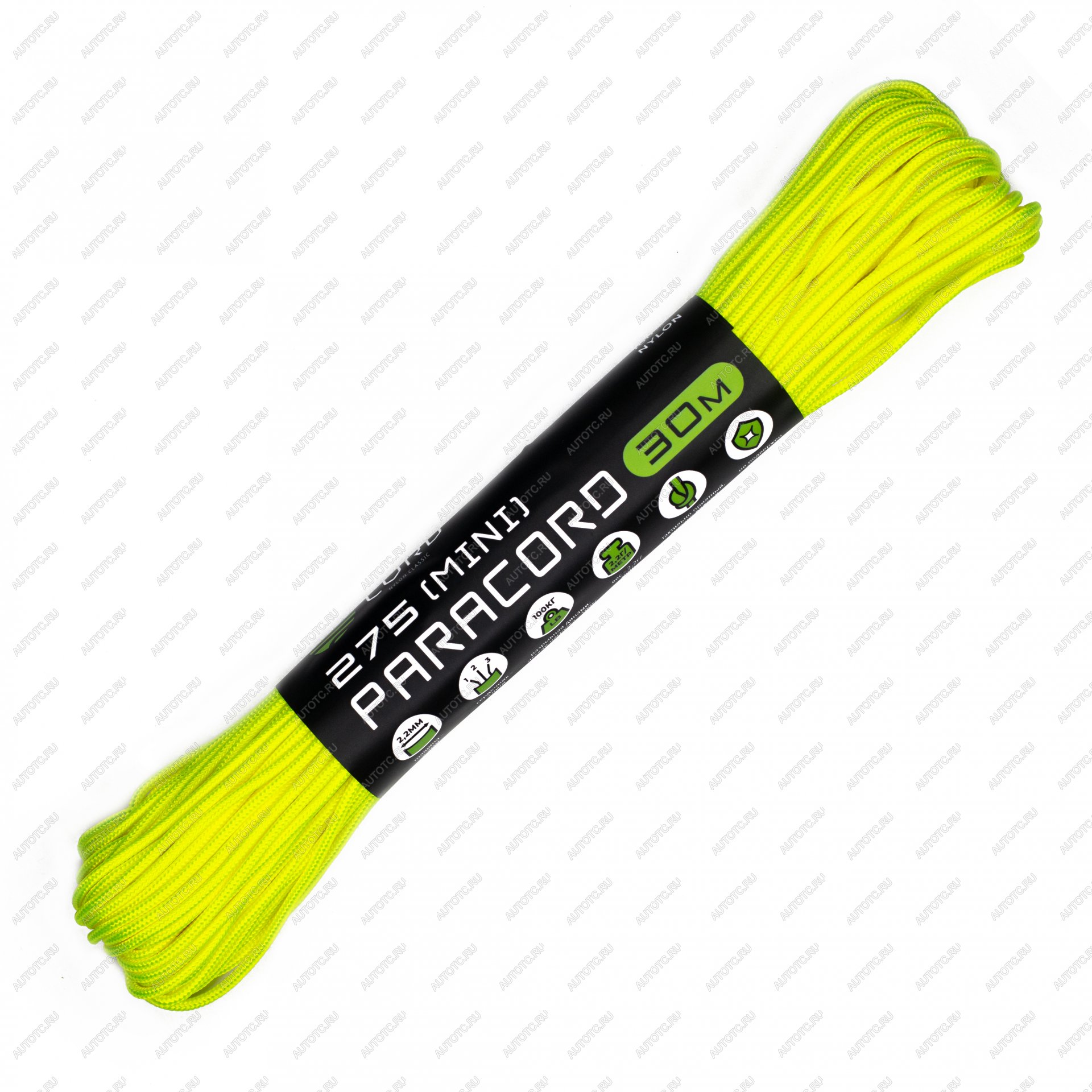 619 р. Паракорд 275 (мини) CORD nylon 30м (neon yellow) CORD 275.n30.n.y  с доставкой в г. Керчь
