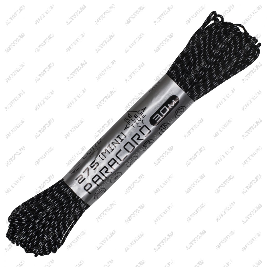 789 р. Паракорд 275 (мини) CORD nylon 30м световозвращающий (black) CORD 275.n30.lm.b  с доставкой в г. Керчь