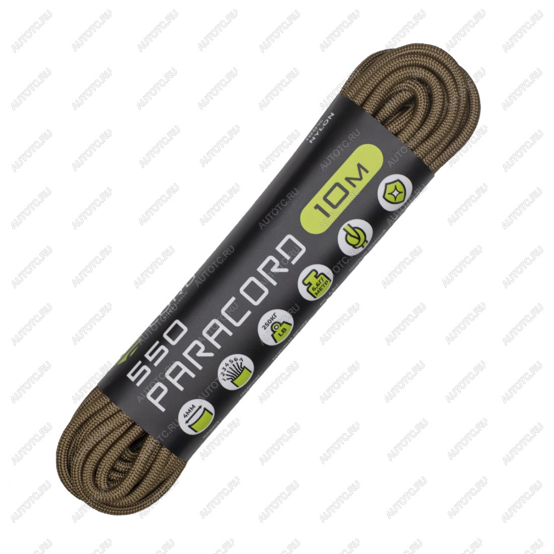 260 р. Паракорд 550 CORD nylon 10м (coyote) CORD 550.n10.cyt  с доставкой в г. Керчь