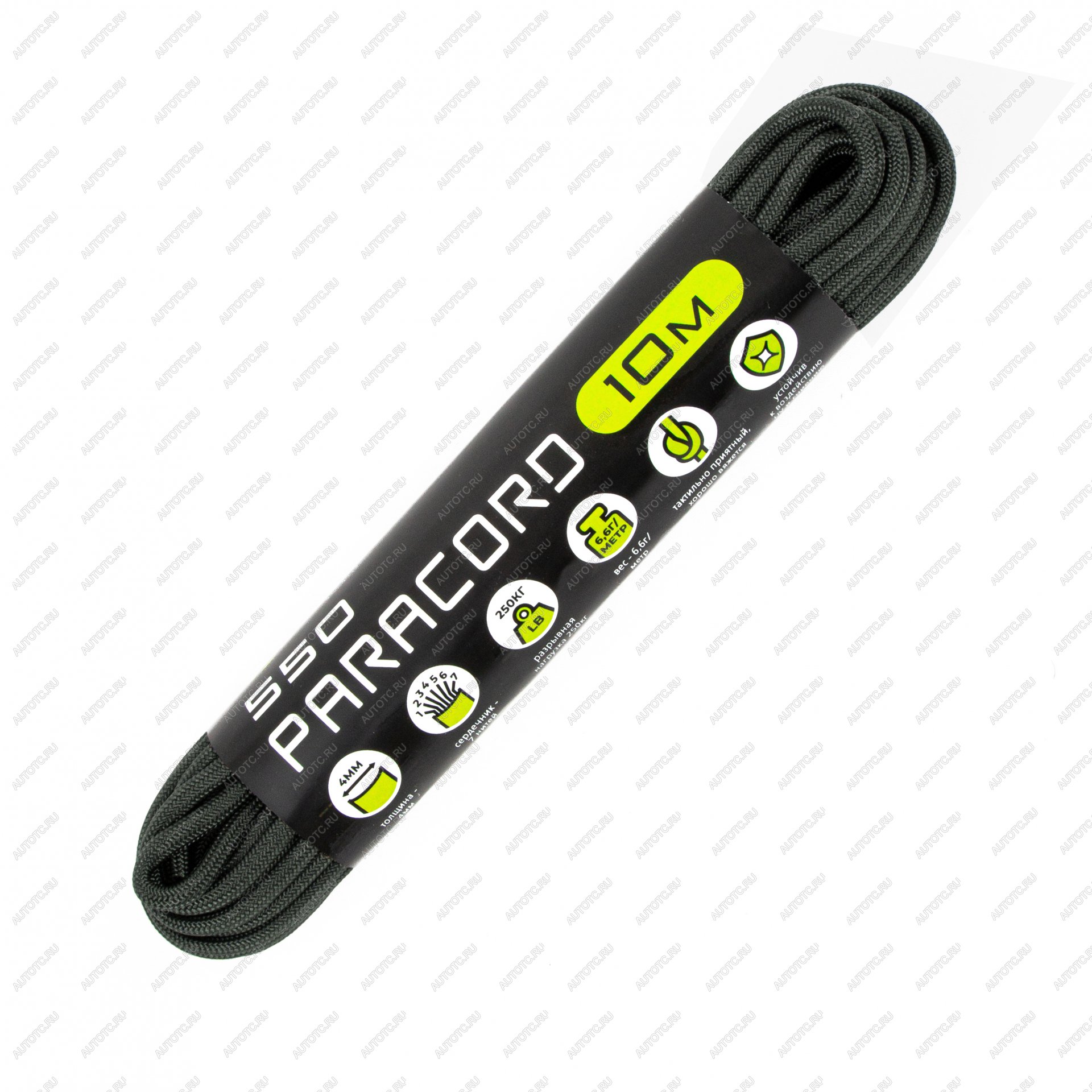 249 р. Паракорд 550 CORD nylon 10м (graphite) CORD 550.n10.grf  с доставкой в г. Керчь