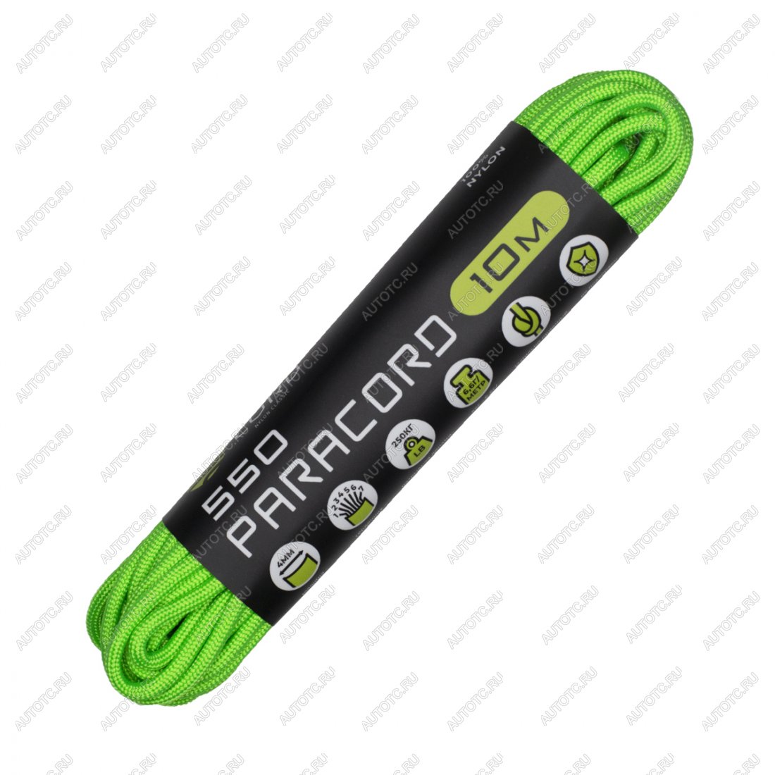 220 р. Паракорд 550 CORD nylon 10м (neon green) CORD 550.n10.n.gr  с доставкой в г. Керчь