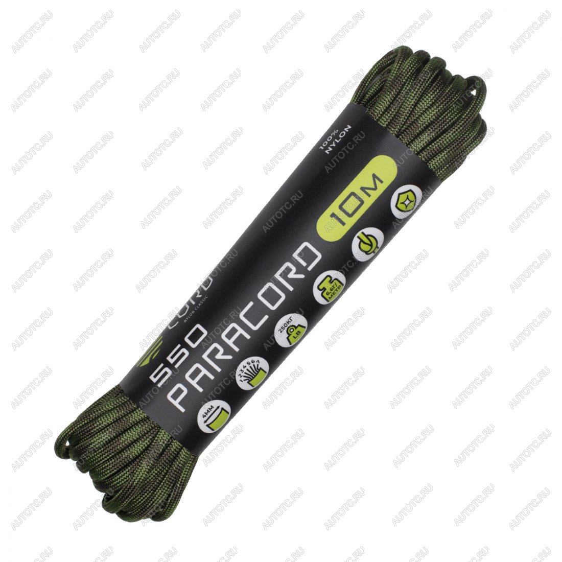 220 р. Паракорд 550 CORD nylon 10м (O.D. moss) CORD 550.n10.o.d.m  с доставкой в г. Керчь