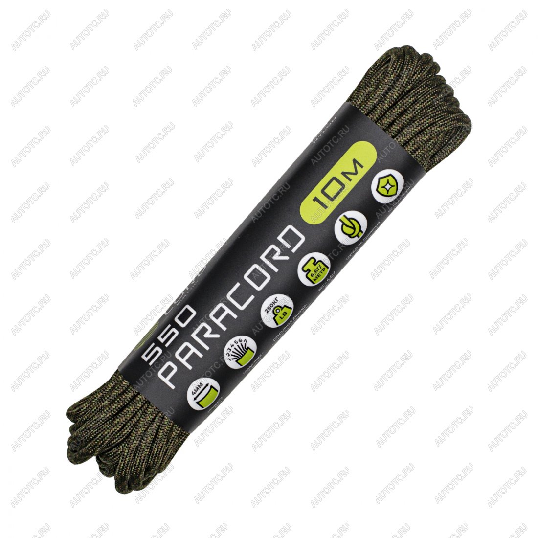 220 р. Паракорд 550 CORD nylon 10м (tactic kot) CORD 550.n10.t.k  с доставкой в г. Керчь