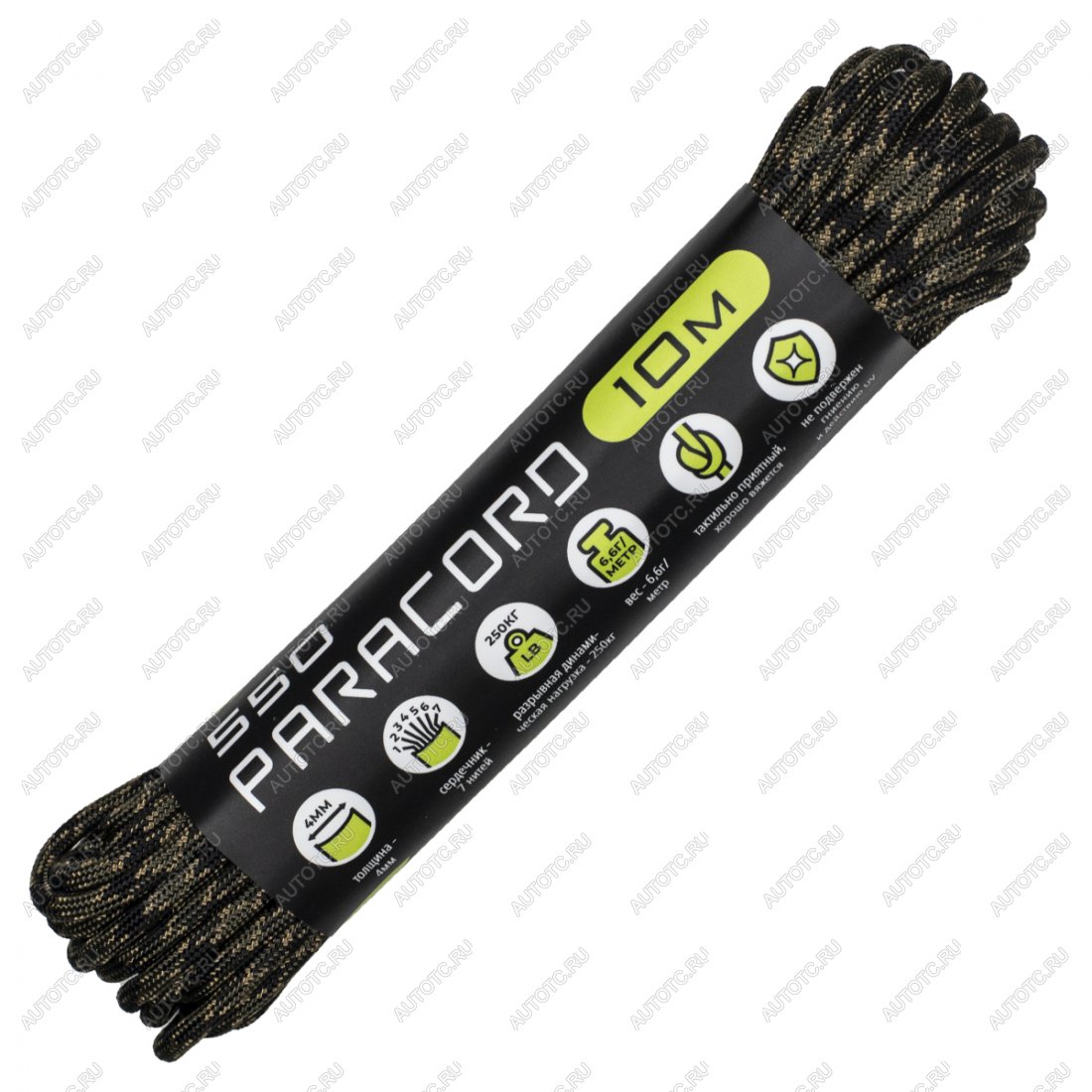 220 р. Паракорд 550 CORD nylon 10м (veteran) CORD 550.n10.vtr  с доставкой в г. Керчь