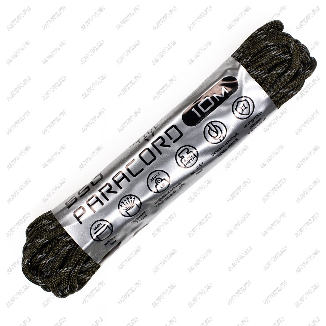 389 р. Паракорд 550 CORD nylon 10м световозвращающий (army green) CORD 550.n10.lm.a.gr  с доставкой в г. Керчь
