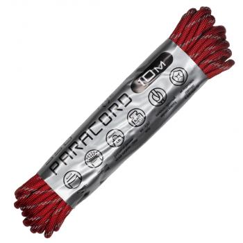 399 р. Паракорд 550 CORD nylon 10м световозвращающий (red) CORD 550.n10.lm.r  с доставкой в г. Керчь. Увеличить фотографию 1