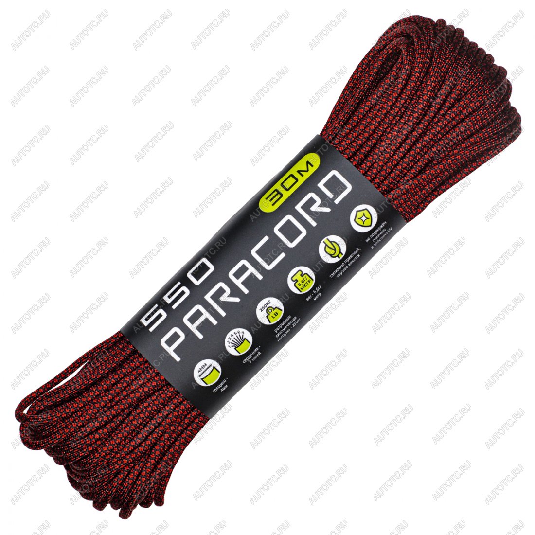 659 р. Паракорд 550 CORD nylon 30м (red snake) CORD 550.n30.r.sn  с доставкой в г. Керчь