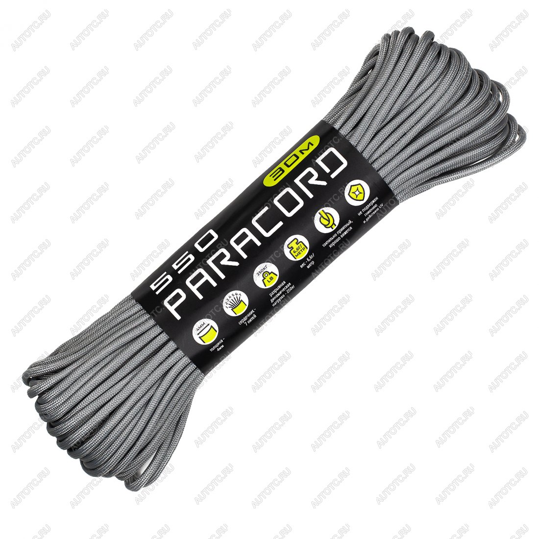 569 р. Паракорд 550 CORD nylon 30м (steel gray) CORD 550.n30.st.g  с доставкой в г. Керчь