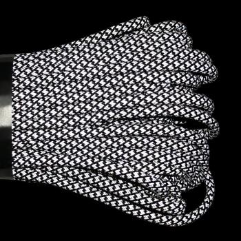 1 219 р. Паракорд 550 CORD nylon 30м SuperReflective (black snake) CORD 550.n30.lm.b.snk  с доставкой в г. Керчь. Увеличить фотографию 4