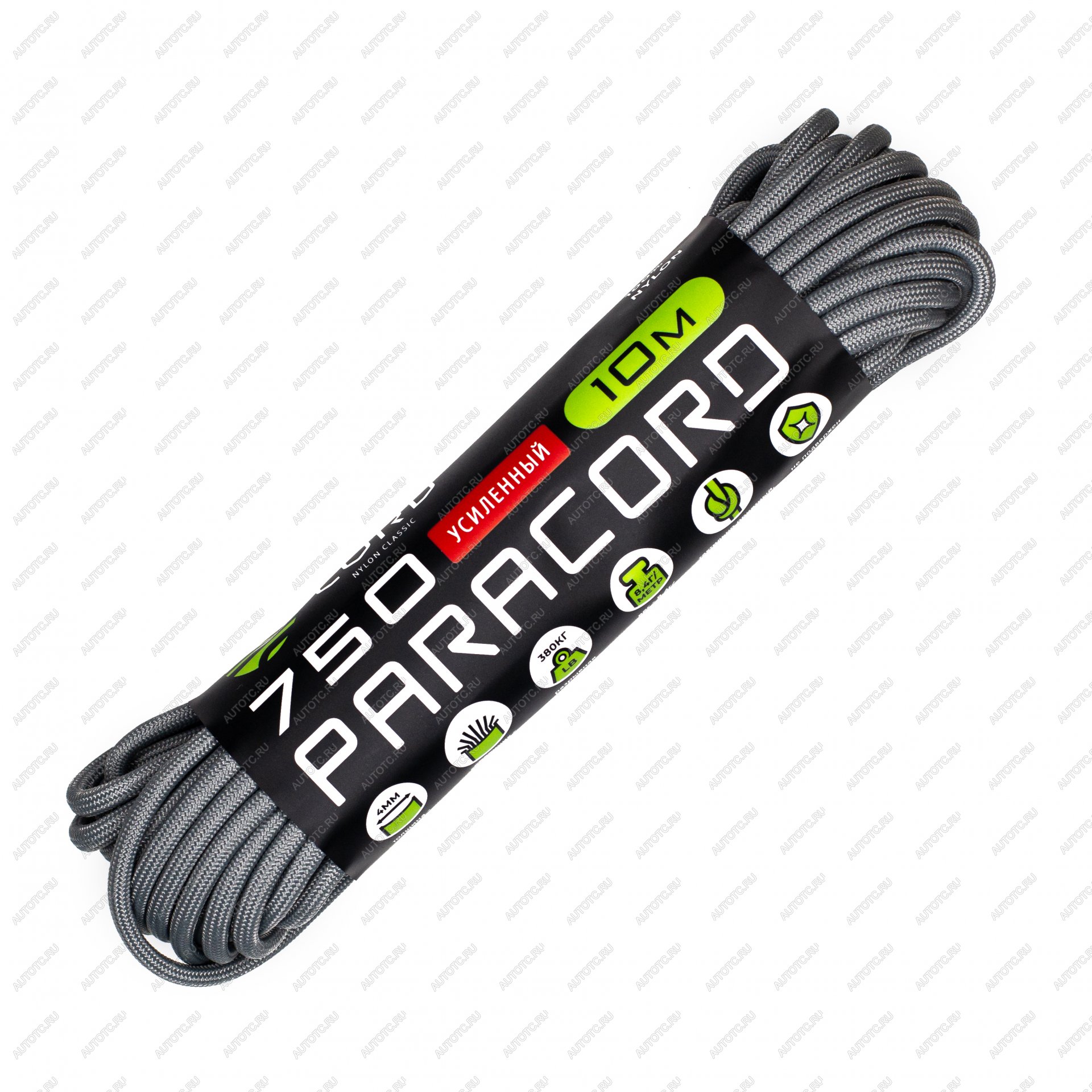 260 р. Паракорд 750 CORD nylon 10м (steel gray) CORD 750.n10.st.g  с доставкой в г. Керчь