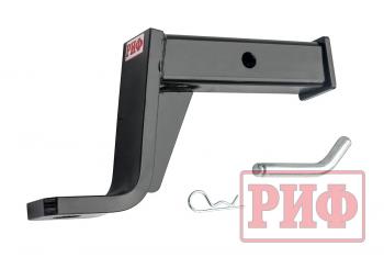5 449 р. Переходник РИФ для фаркопа с фиксатором (занижение 6" - 150 мм) РИФ rif000-88011  с доставкой в г. Керчь. Увеличить фотографию 2